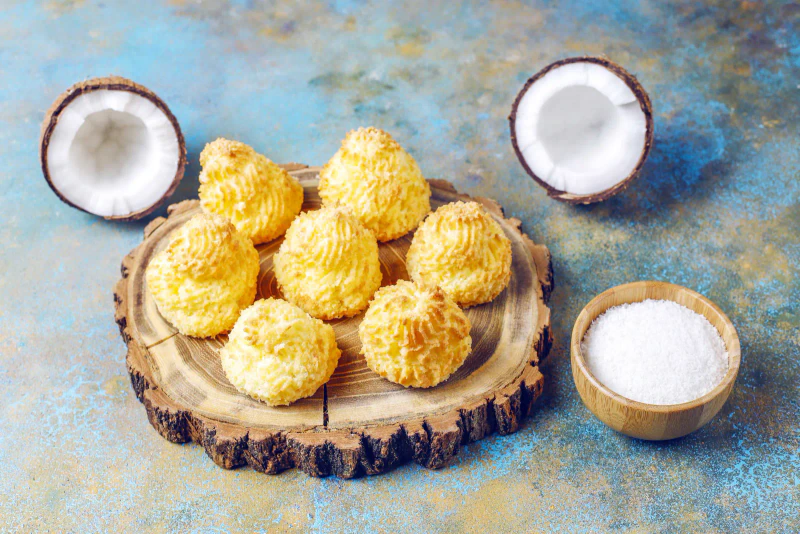 Besitos de coco venezolanos con papelón, receta al horno