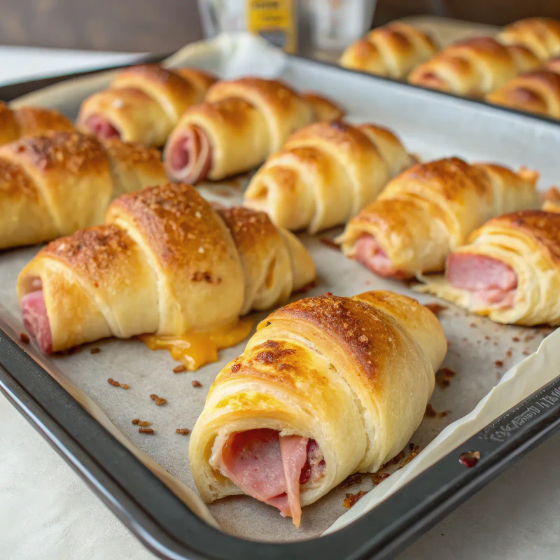Cachitos venezolanos de jamón, receta de panadería en casa