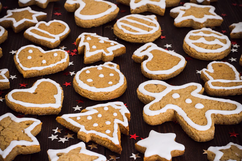 Galletas de jengibre navideñas, con melaza o con panela