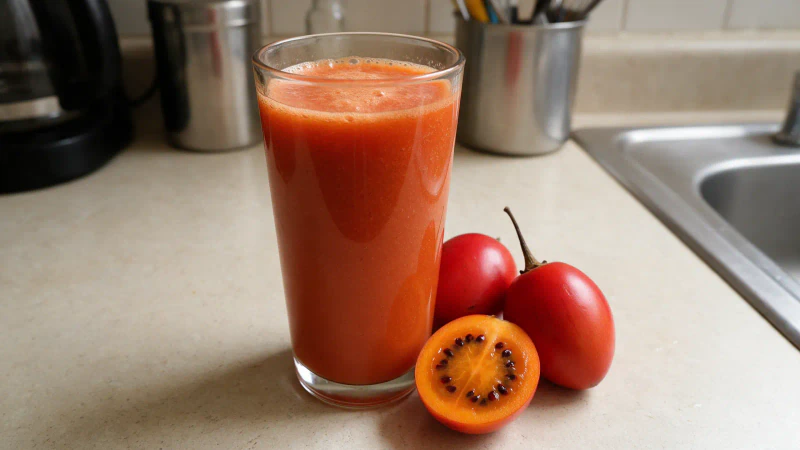 Tamarillo Juice (Tree Tomato Juice) in Water or Milk