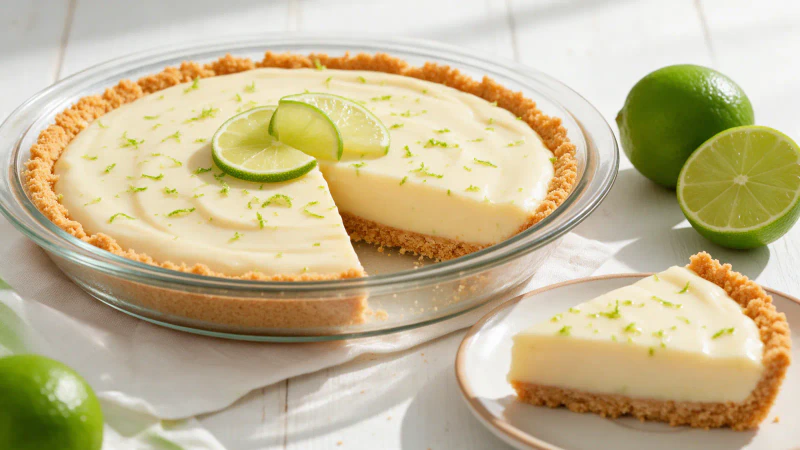 Pay de limón sin horno, receta mexicana con galletas Marías