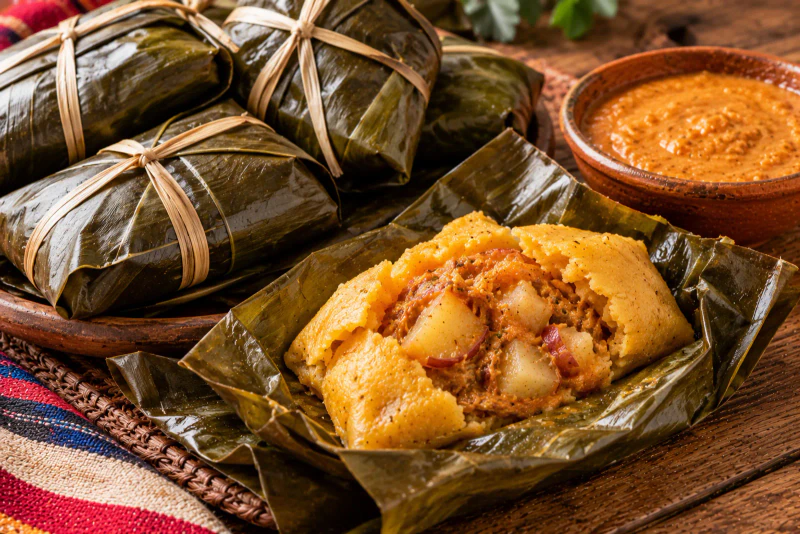 Tamales de pipián payaneses, receta de Popayán con maní