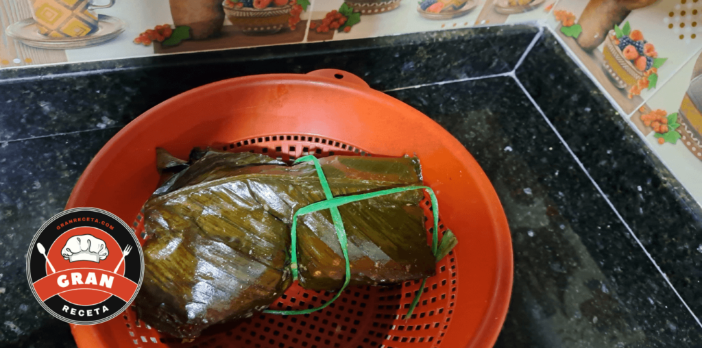 Preparando Tamales de pollo