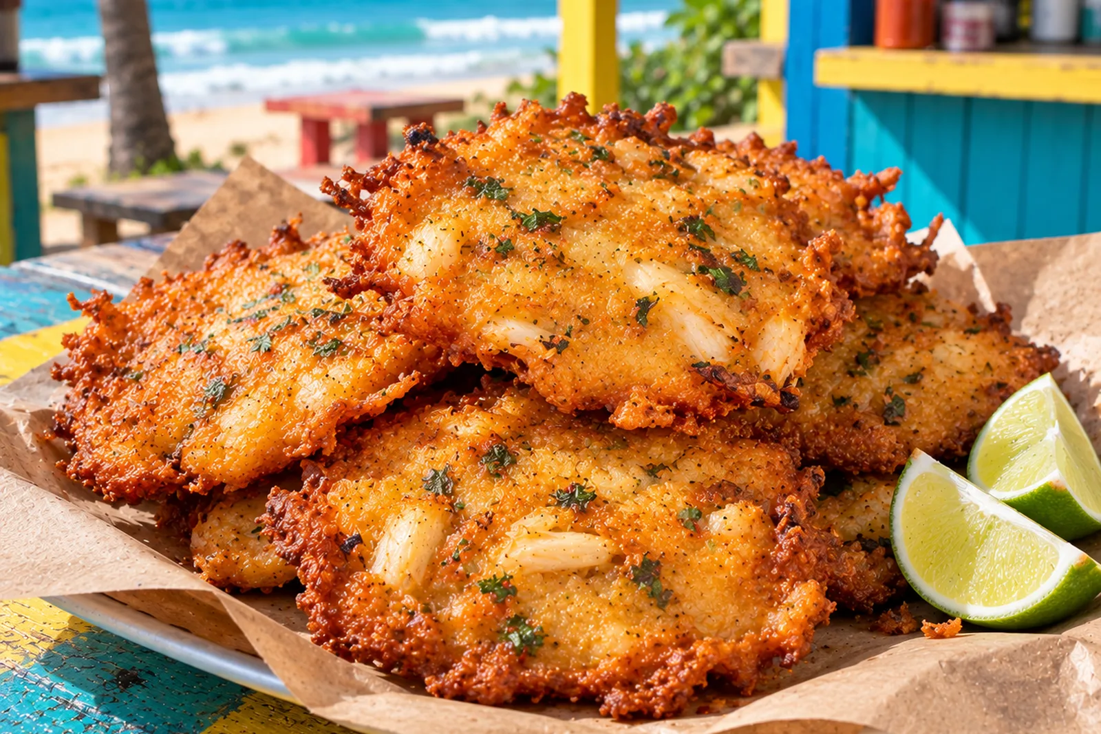 Bacalaítos puertorriqueños, receta fina y crujiente