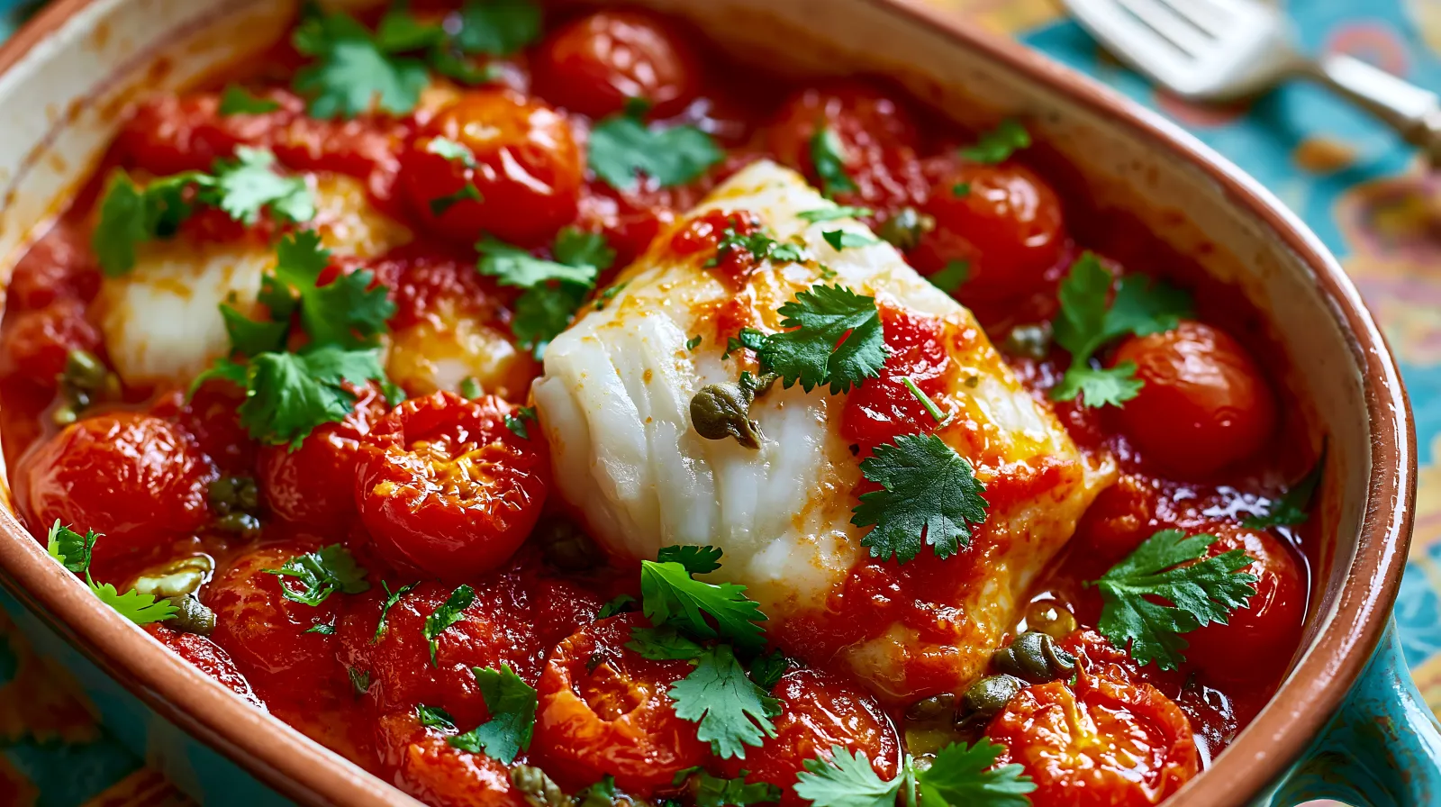 Bacalao a la vizcaína estilo mexicano