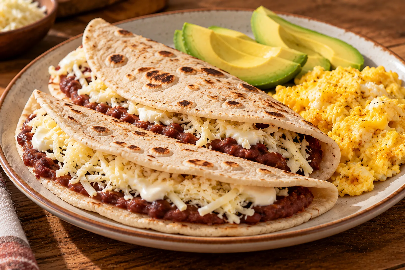 Baleadas Recipe, Honduran Flour Tortillas with Beans