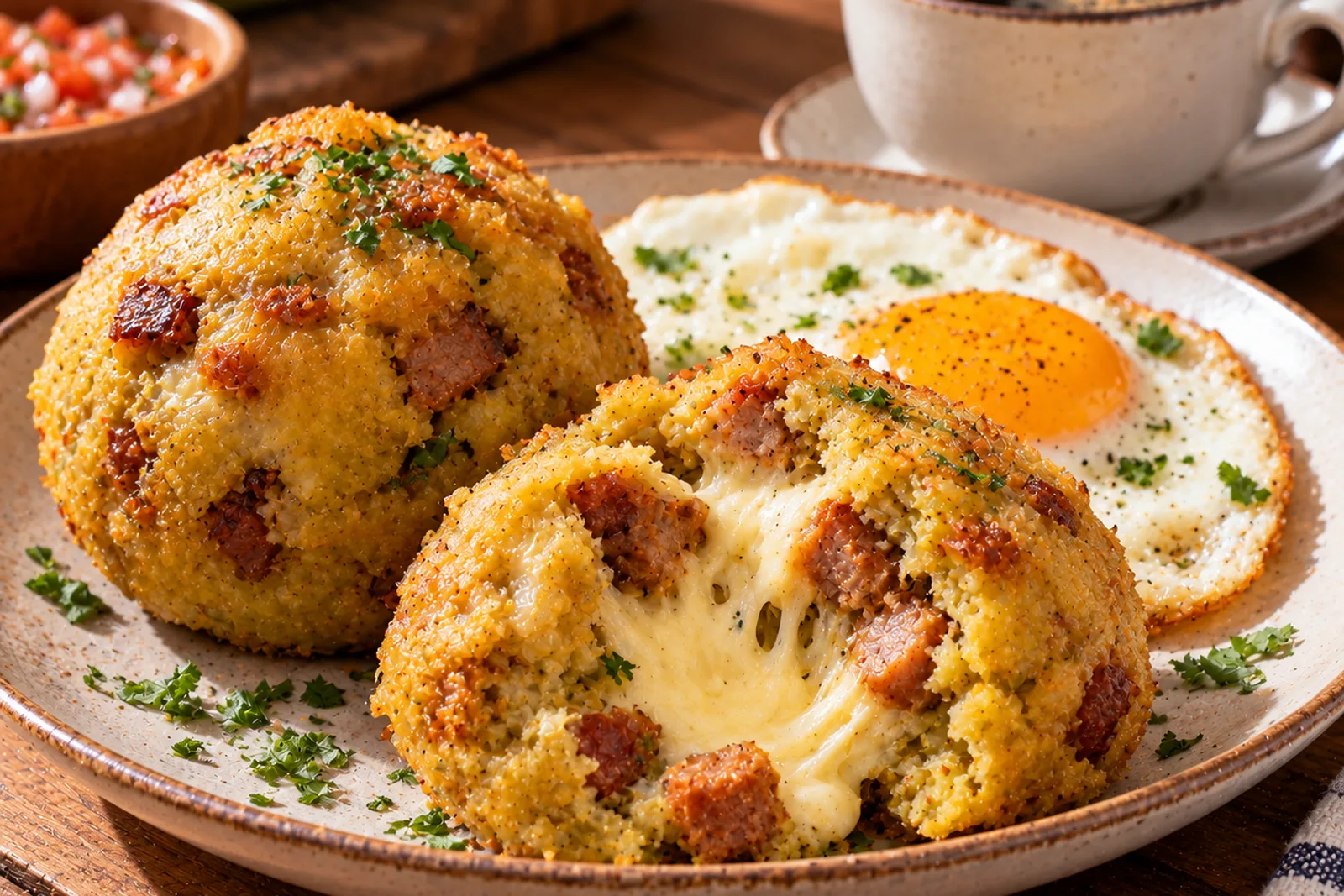 Bolon de Verde, Ecuadorian Plantain Dumplings with Cheese