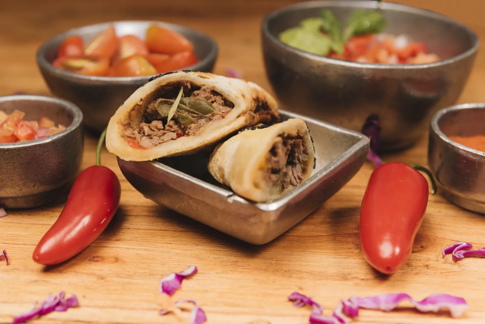 Burritos caseros de carne deshebrada y cómo doblarlos