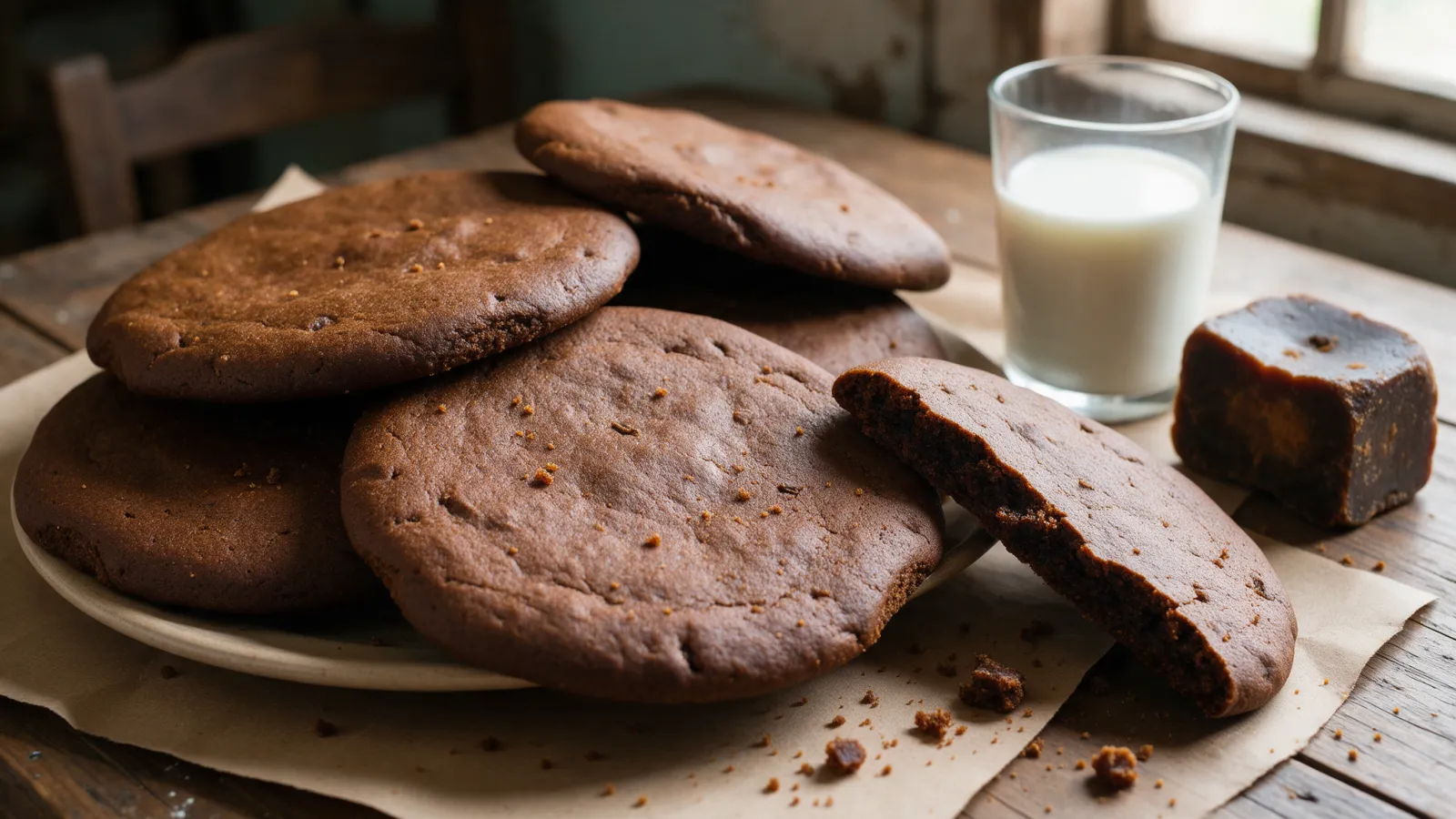 Catalinas venezolanas, receta de galletas blandas de papelón