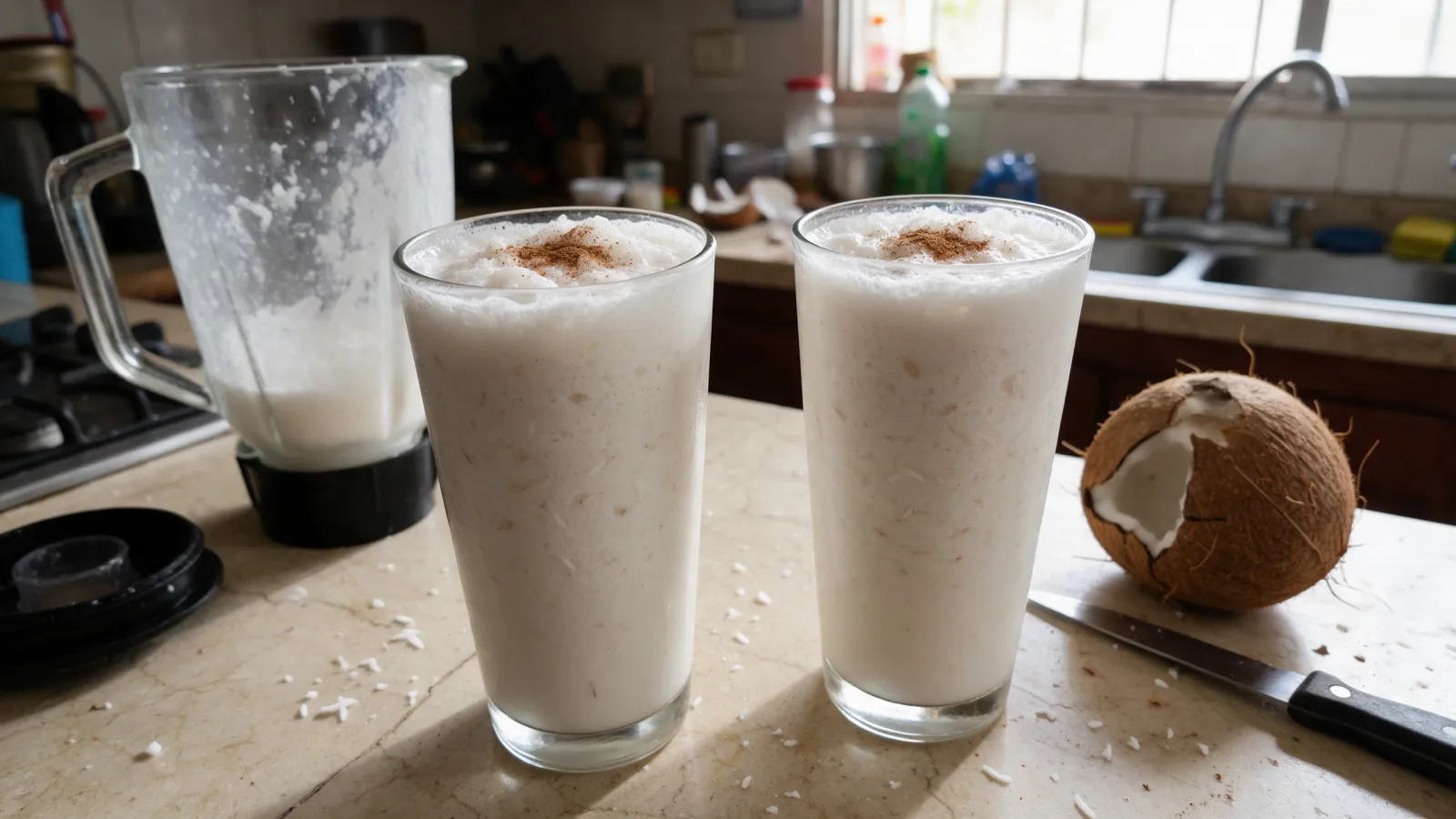 Cocada venezolana, la bebida de coco fresco paso a paso