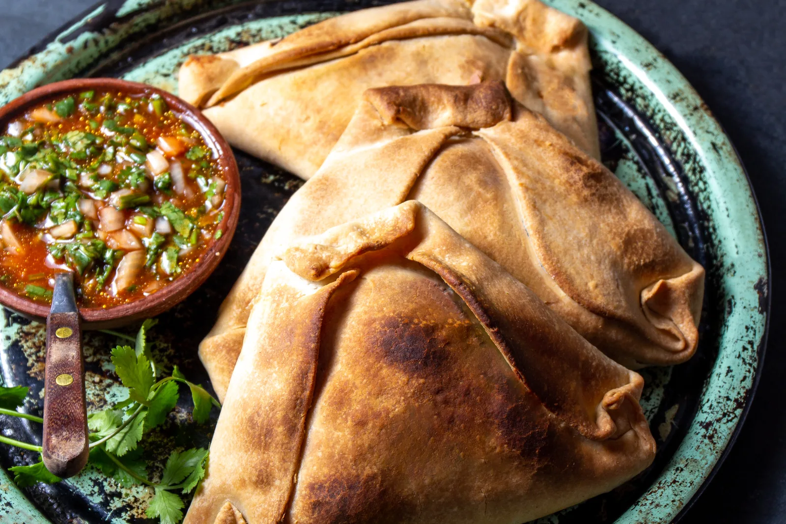 Empanadas de pino chilenas, receta al horno con masa casera