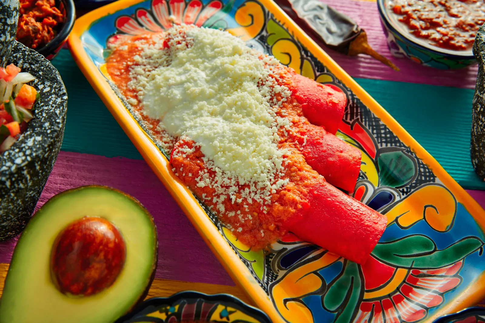Enchiladas rojas