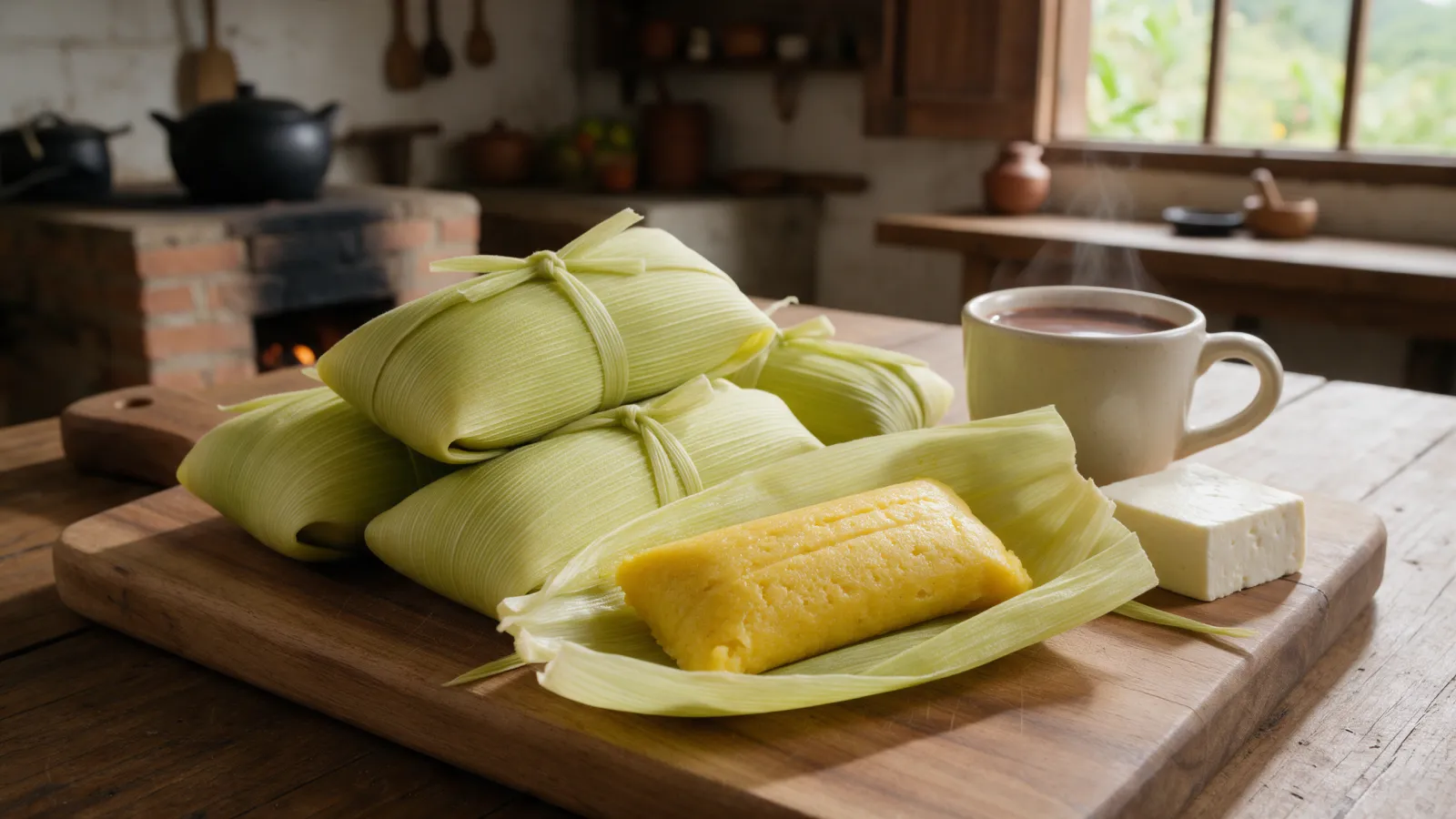 Envueltos de mazorca, receta colombiana al vapor con cuajada