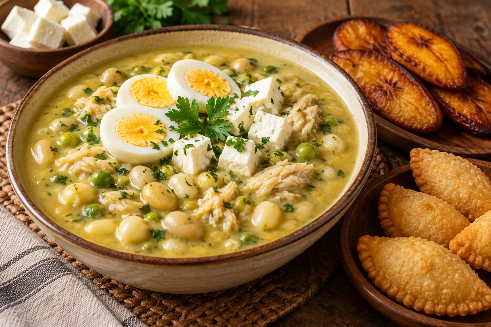 Fanesca ecuatoriana, receta para 12 con bacalao y granos