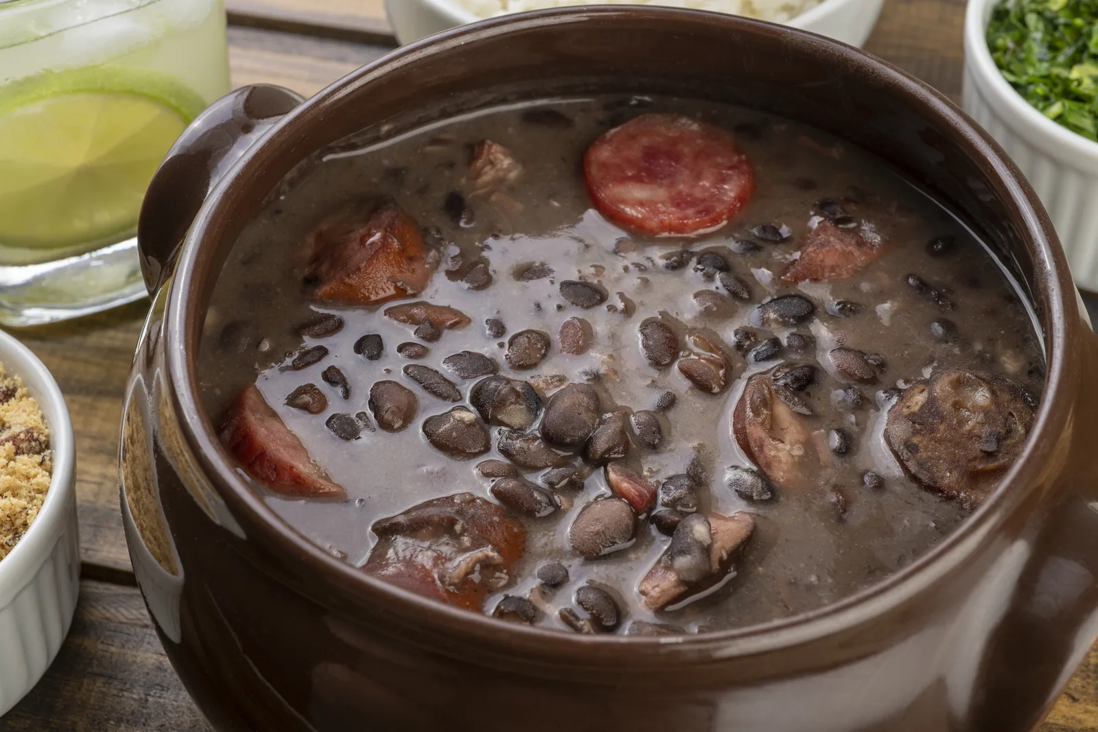 Brazilian Feijoada, Black Bean and Pork Stew for 8