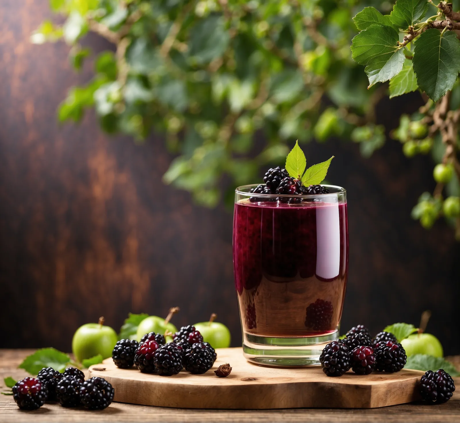 Colombian Blackberry Juice (Jugo de Mora), Water or Milk