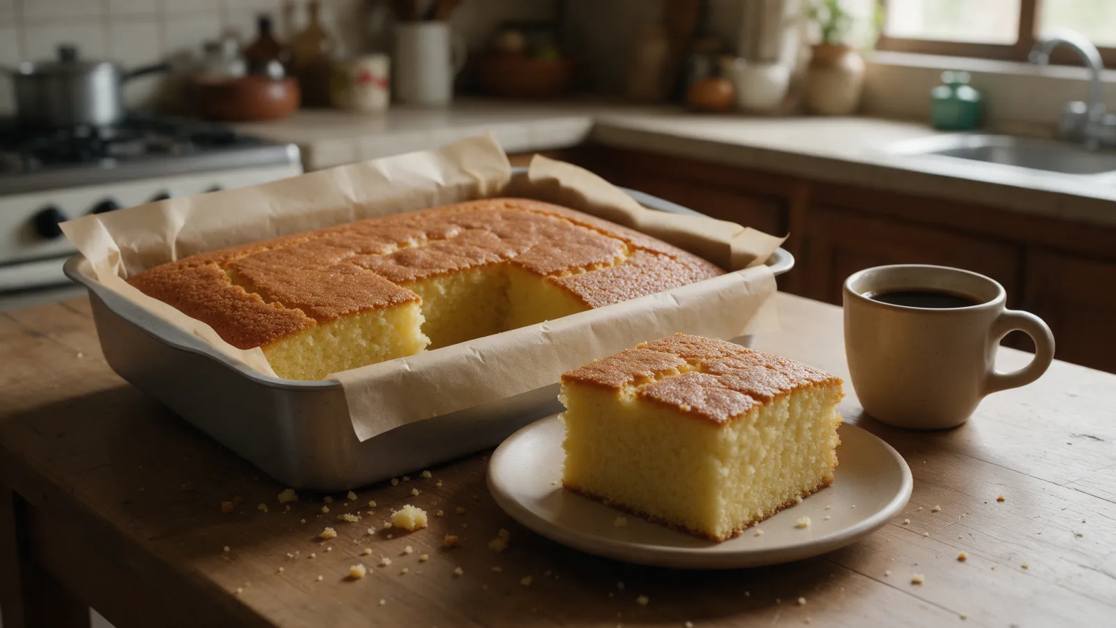 Mantecada colombiana, ponqué de maíz y mantequilla al horno