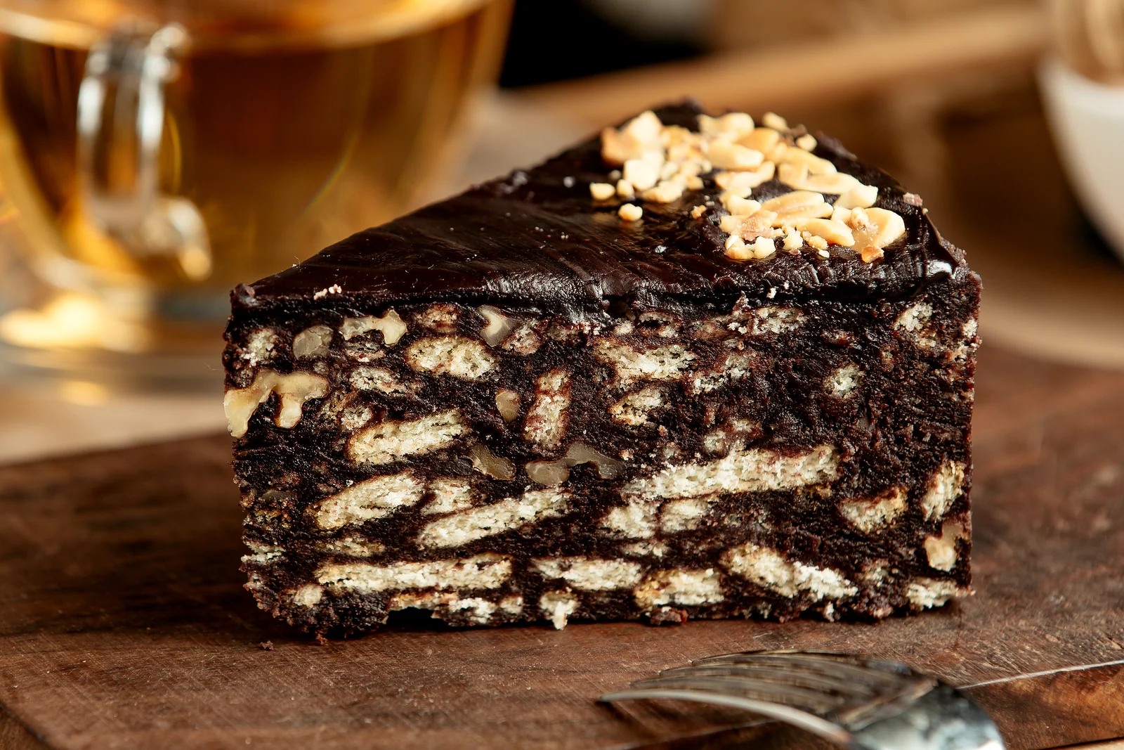 Marquesa de chocolate venezolana, receta sin horno