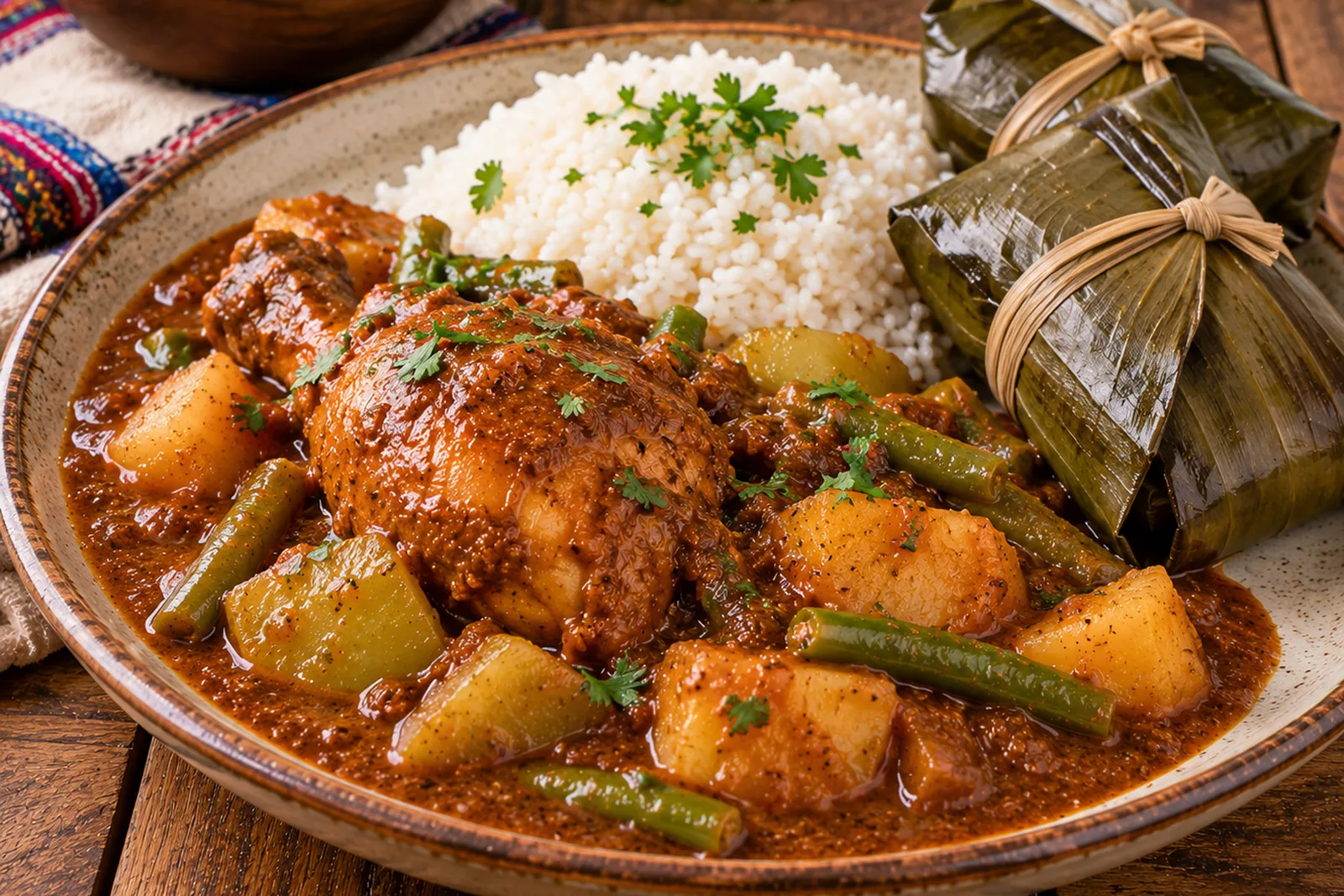 Pepián guatemalteco de pollo, receta con recado casero