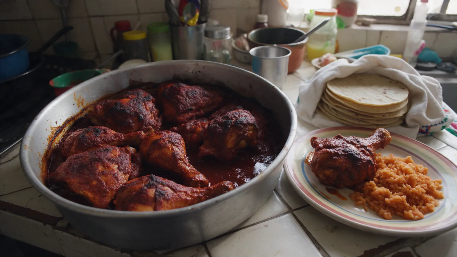 Mexican Adobo Chicken, Oven-Baked Pollo Adobado