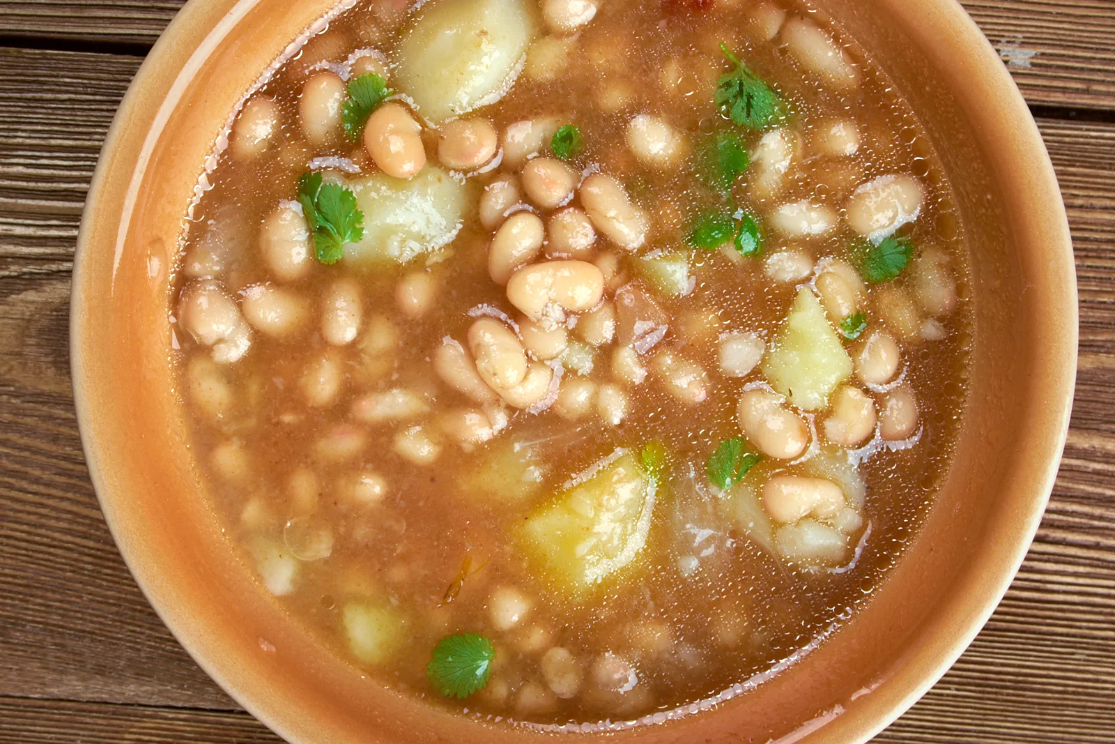 Porotos granados chilenos, con mazamorra o con pilco