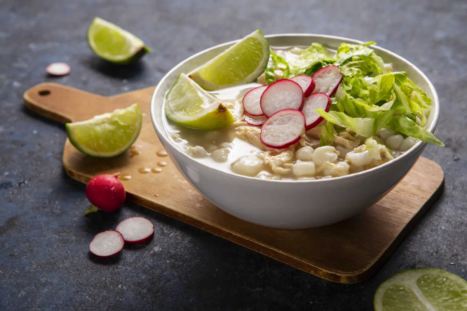 Pozole Blanco Recipe, White Pork and Hominy Soup for 10