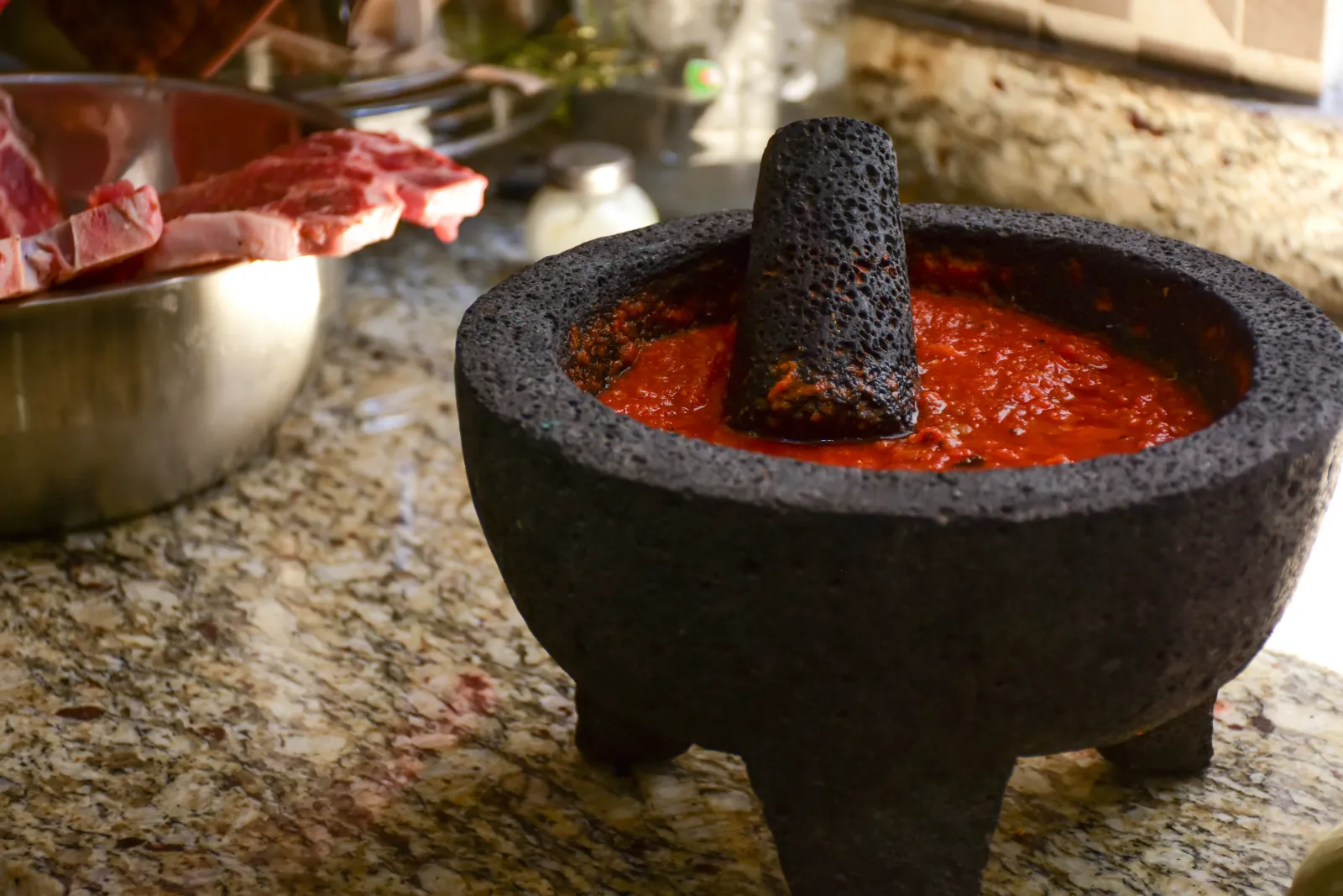 Salsa roja taquera para tacos