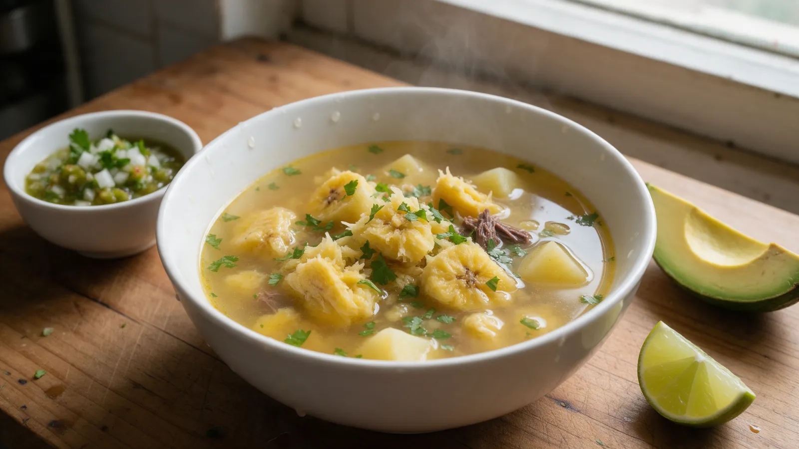 Colombian Plantain Soup (Sopa de Plátano) with Short Ribs