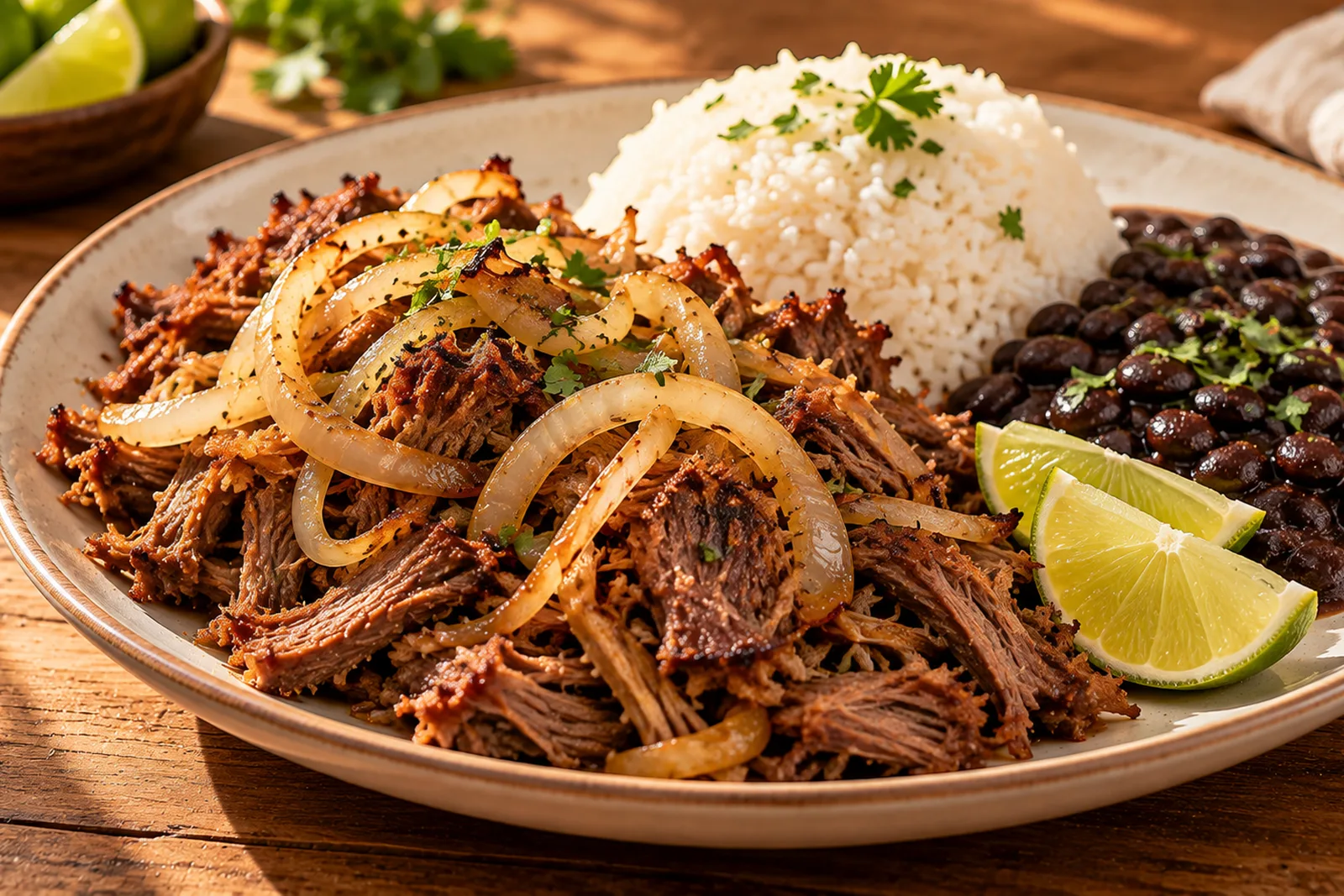Vaca frita cubana, receta crujiente con falda y mojo