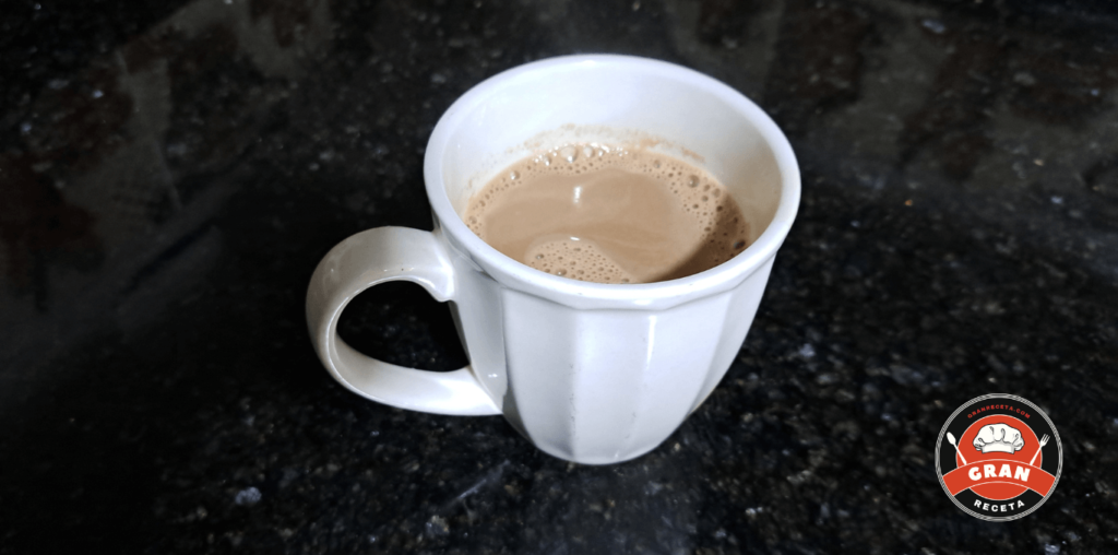 taza con Chocolate caliente