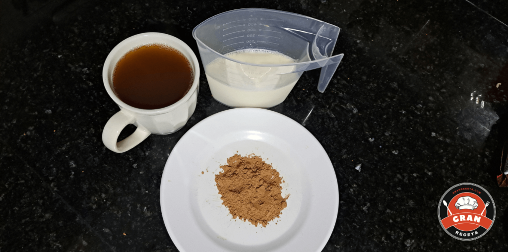 Ingredientes para preparar Chocolate caliente