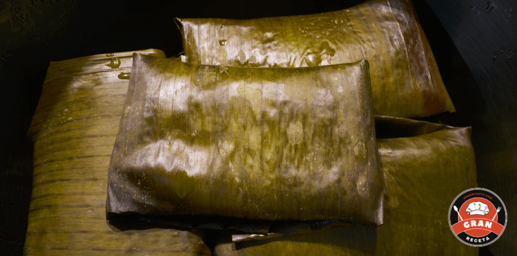 hojas de plátano para hacer Tamal valluno